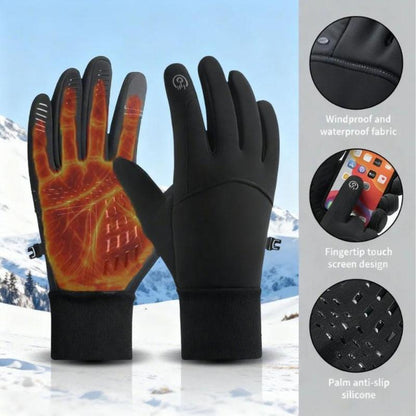 Outdoor Winter Gloves, Touchscreen Andwindproof Full-Finger Gloves for Sports, Travel,And Daily Activities
