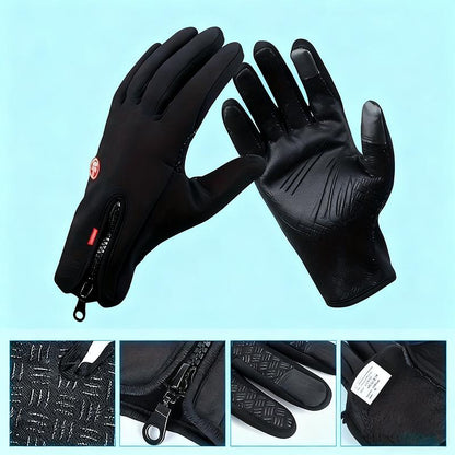 Outdoor Winter Gloves, Touchscreen Andwindproof Full-Finger Gloves for Sports, Travel,And Daily Activities
